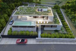 Grundstück mit Projekt zum Bau einer Villa mit Infinity-Pool in der Nähe von Loule