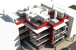 New penthouse apartments with large private roof terrace and garage in Tavira centre
