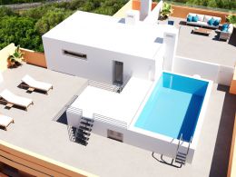 New penthouse apartments with large private roof terrace and pool in Tavira