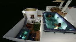 Project for 2 apartments or large townhouse with pool in Tavira centre Project for 2 apartments or large townhouse with pool in Tavira centre