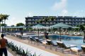 Luxurious T2 apartments under construction with heated pool and private garden