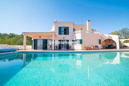 A 4-bedroom villa with central heating and pool near...