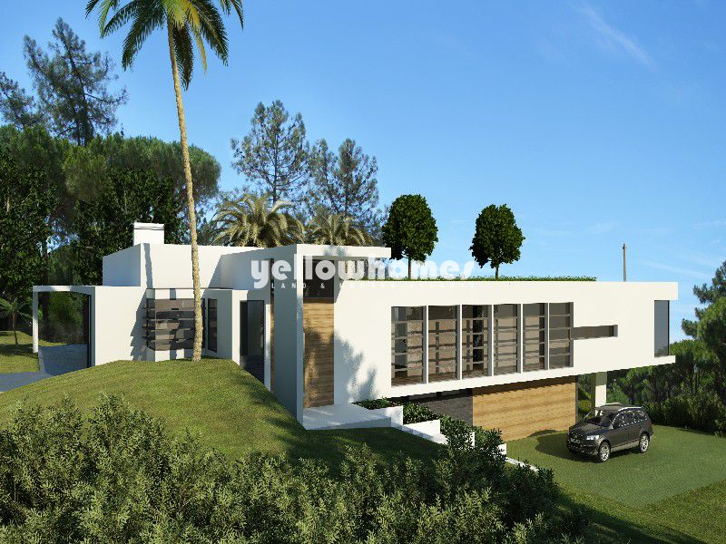 Lote de terreno com projecto para uma moradia contemporânea V4