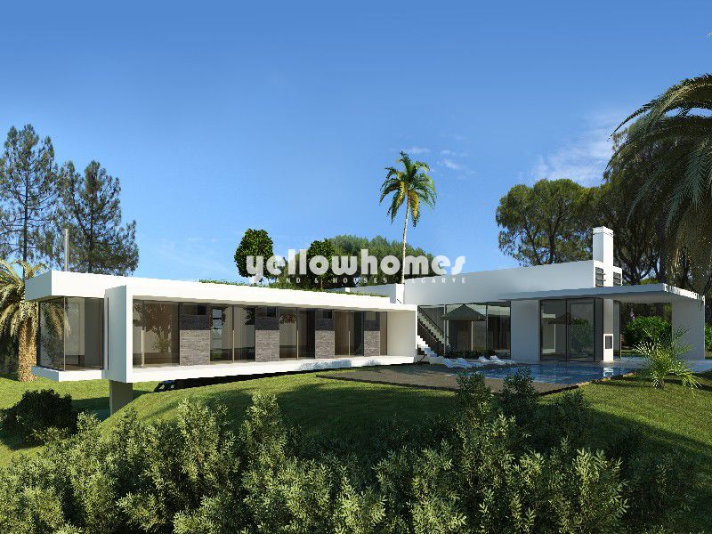 Lote de terreno com projecto para uma moradia contemporânea V4