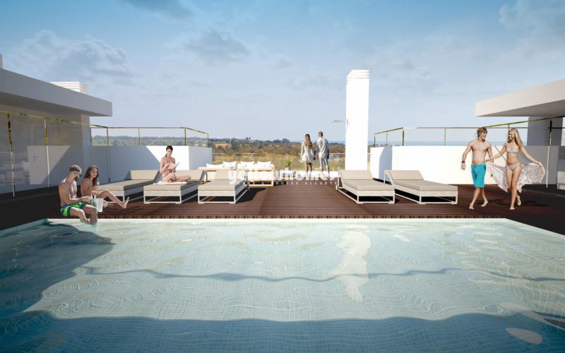 Apartamentos de luxo recém-construídos com piscina comum em Cabanas de Tavira