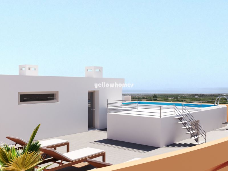 Apartamentos penthouse T3 com  grande terraço em Tavira