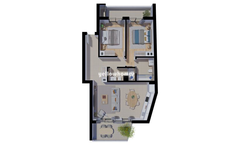 Newly built 2-bed apartments with terraces and a communal pool in Tavira