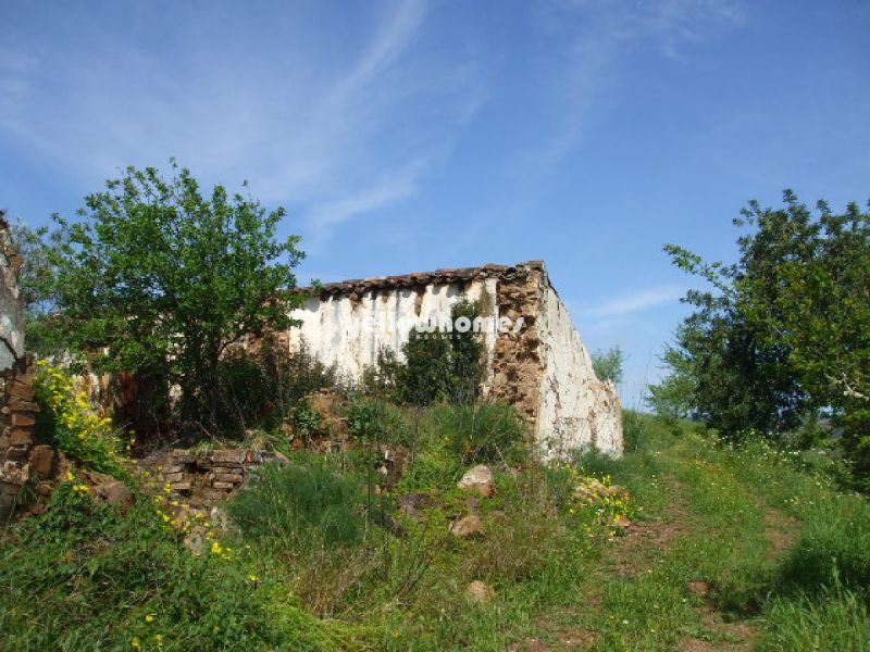 Terreno com grande ruína e vista para o campo