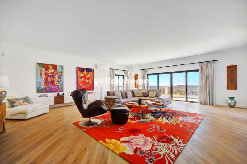Exclusive Mandate: Hilltop Villa with Full Privacy and Stunning Sea Views nr Loule