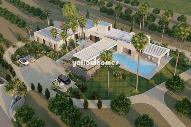 Building plot with orange grove and approved project for a magnificent Villa 