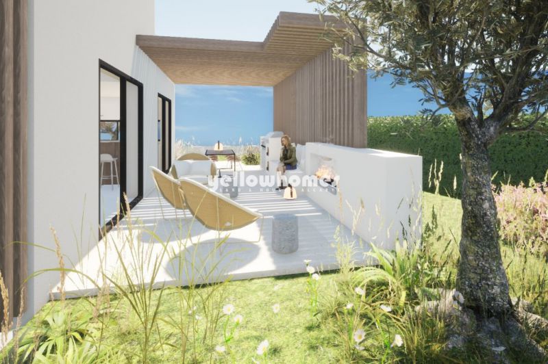 Moradia contemporânea com vista para o campo de golfe em Vilamoura