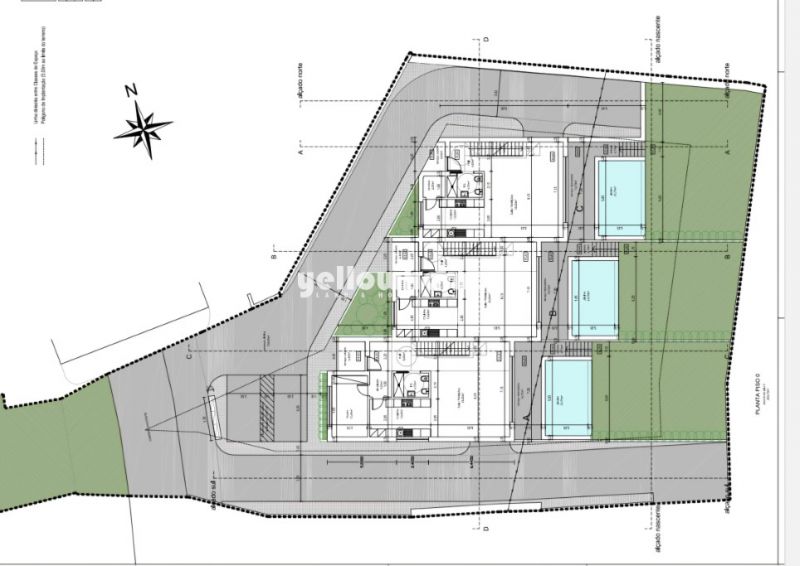 Building plot for up to 3 modern homes or one large villa south of Loule